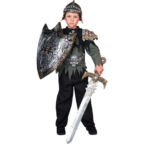Shield 4 Piece Suit Children Armor Clothing Halloween Toy Helmet and Armor Included Helmet Sword